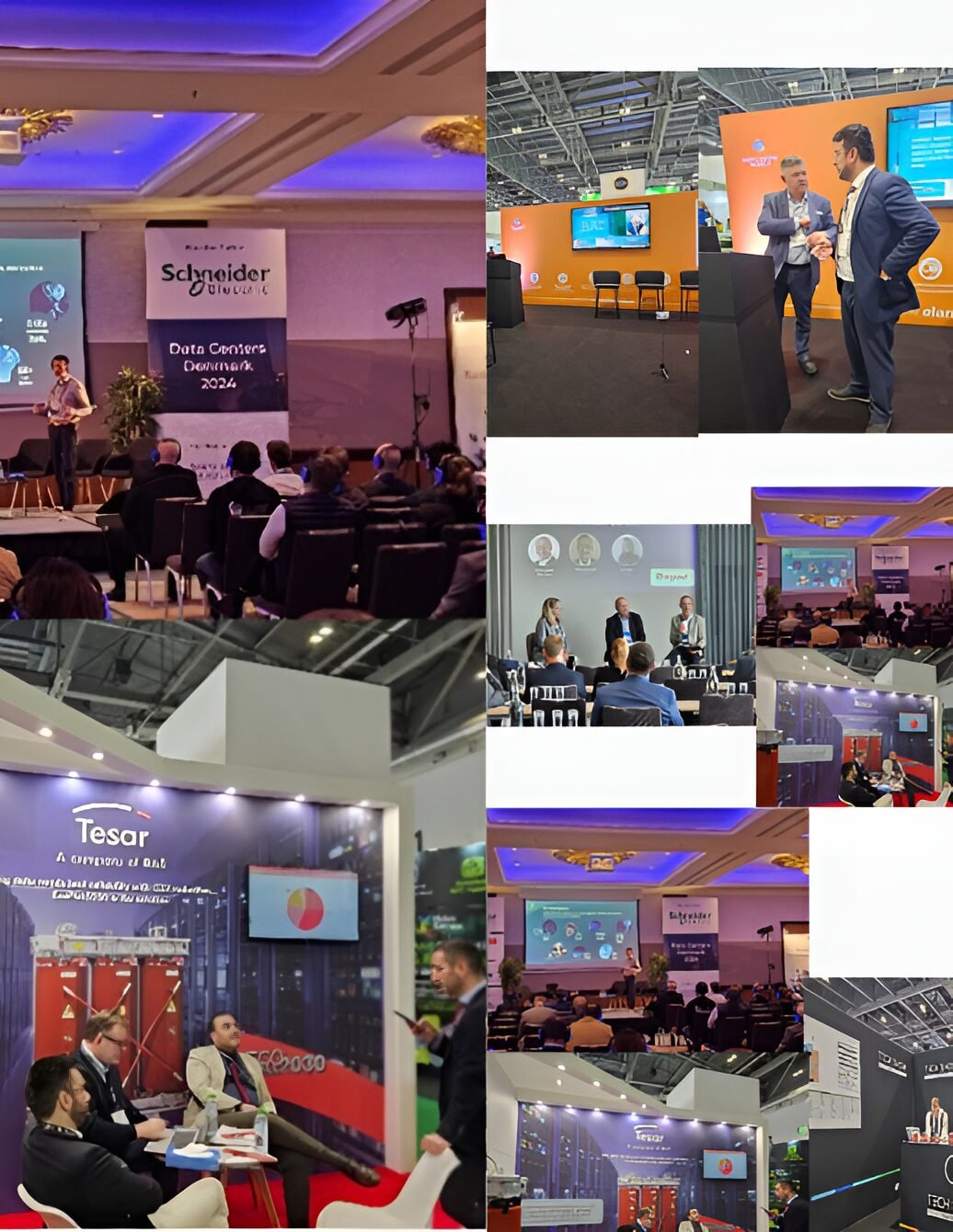 Sultan Qureshi attending a data center event in 2024, engaging in discussions and panel sessions.